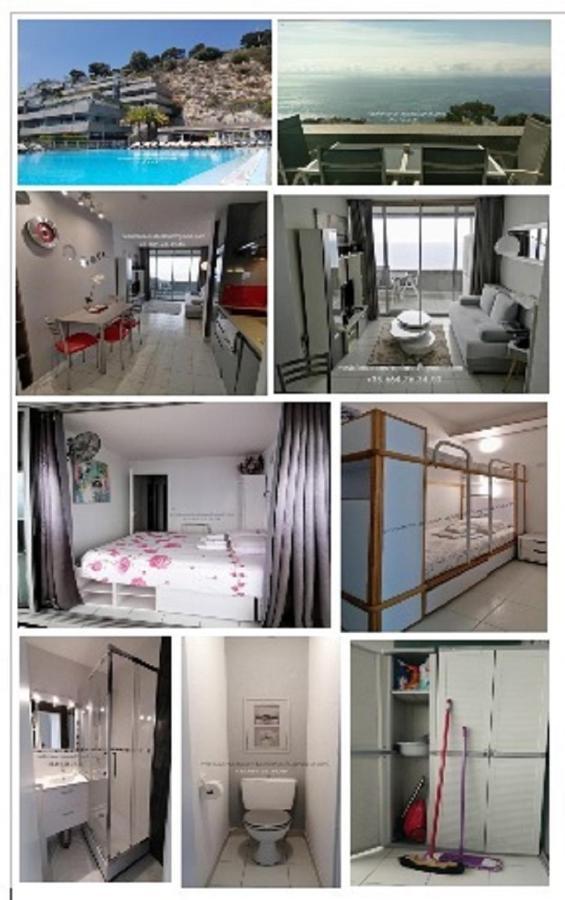 Appartement Loggia Vue Mer Panoramique, Piscine, Parking Cap-d'Ail Ngoại thất bức ảnh